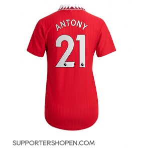 Manchester United Antony #21 Hemma Matchtröja Dam 2022-23 Kortärmad